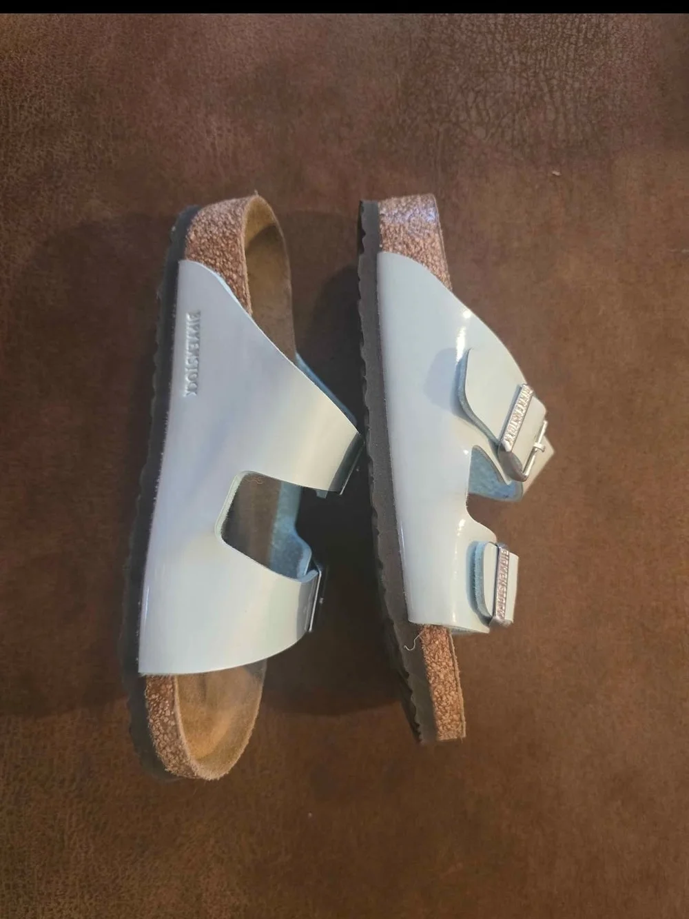 Birkenstock Kids Double Buckle Sandals in Light Blue